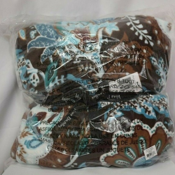 Vera Bradley Bedding Vera Bradley Java Blue Fleece Plush Throw