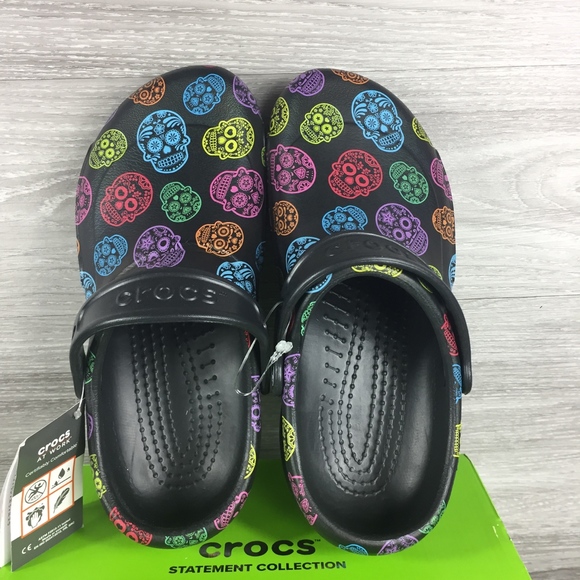 CROCS Shoes Crocs Sugar Skulls Bistro Graphic Clog