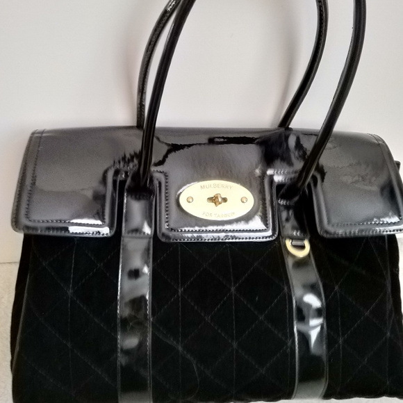 Mulberry for Target Bags Mulberry Bag Fortarget Black Patent Velvet
