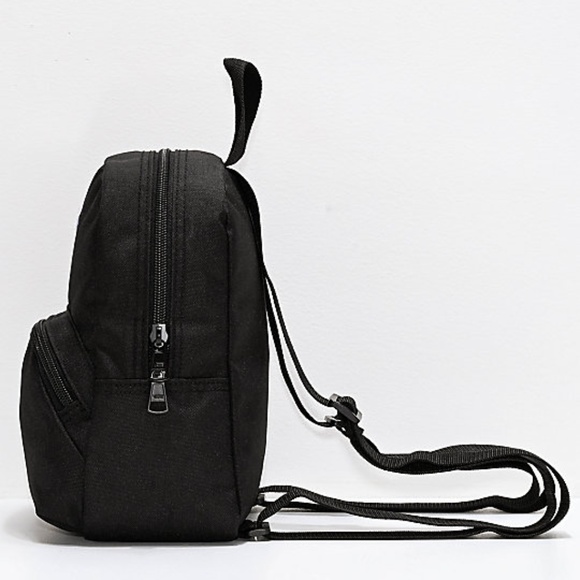 Vans Bags Vans Logo Patch Mini Backpack Solid Black Poshmark