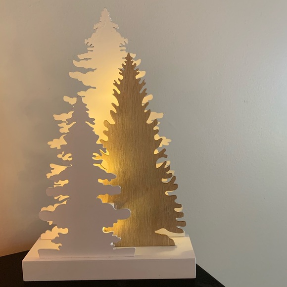 sainsburys Holiday Lighted Christmas Tree Silhouette Decoration