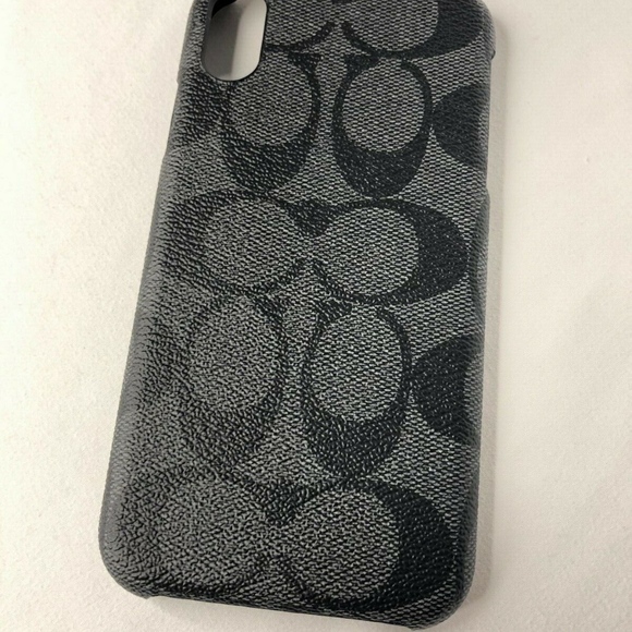 Coach Accessories Coach Iphone Xr Case In Signature Canvas Grey