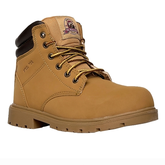 Brahma Shoes Brahma Steel Toe Work Hike Ankle Lace Up Boot Sz 8