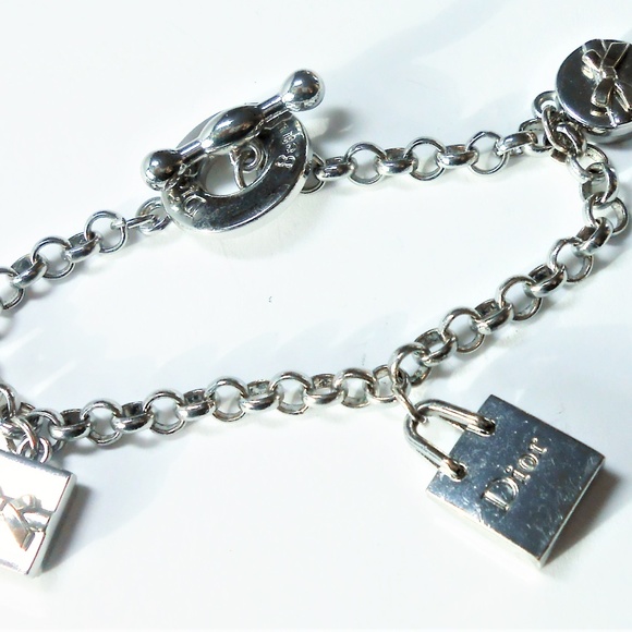 Dior Jewelry Christian Dior Beauty Silver Tone Charm Bracelet Poshmark
