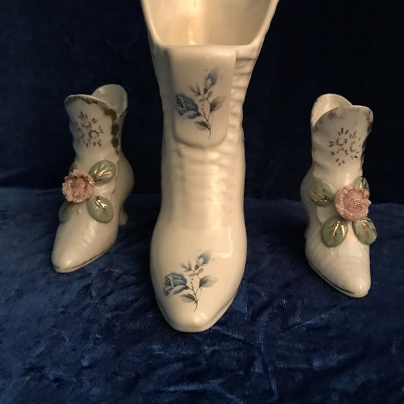 Athena Accents Porcelain Boot Vases Or Planters Poshmark