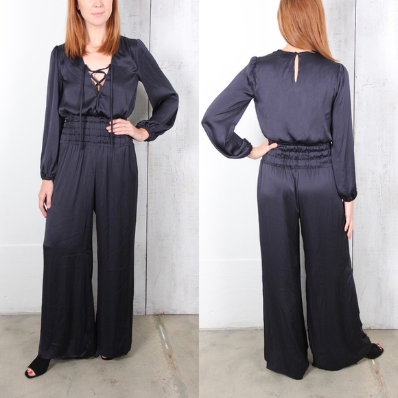 LoveShackFancy Pants & Jumpsuits Love Shack Fancy Gigi Navy Midnight