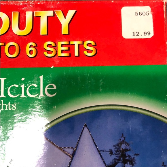 Yule Rite Rite Aid Holiday Clear Icicle Miniature Indooroutdoor