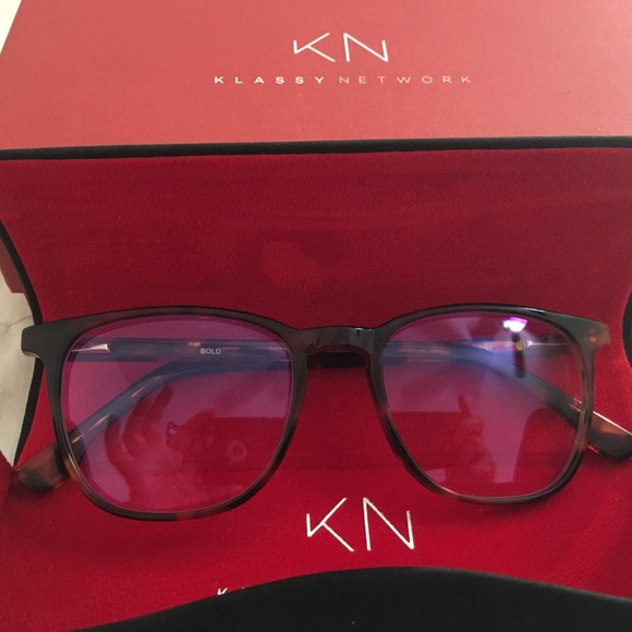 Klassy Network Accessories Klassy Network Bold Blue Light Glasses