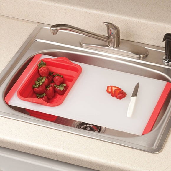Cuisinart | Kitchen | Over The Sink Cutting Board With Colander | Poshmark