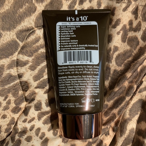 It's a 10 Makeup Brand New Its A Miracle Defrizzing Curl Cream Poshmark