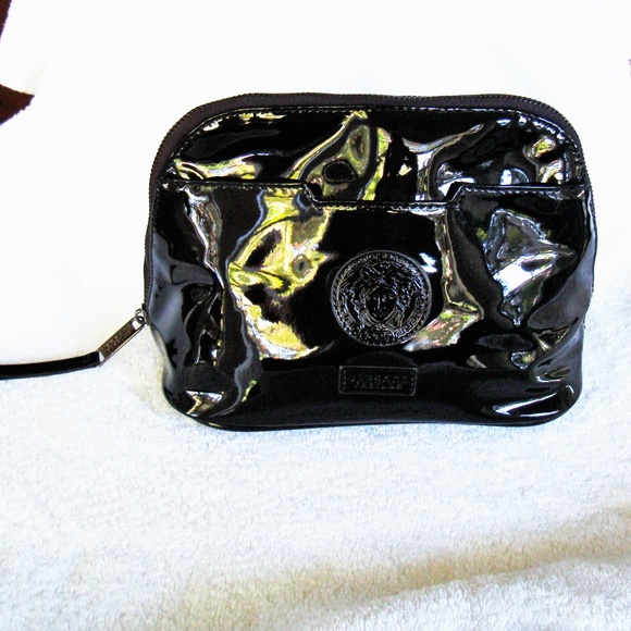Versace Bags Versace Parfums Black Cosmetic Pouch Bag Poshmark