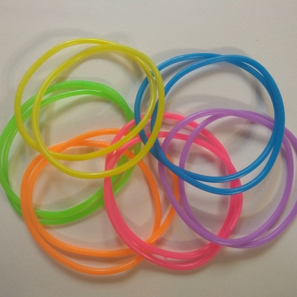 Jewelry 12 Neon Jelly Bracelets Poshmark