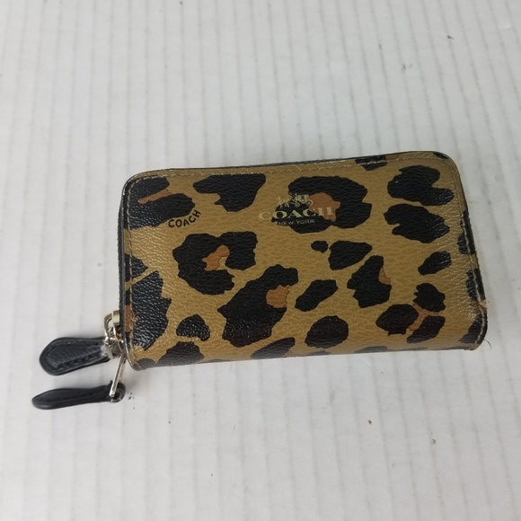 Coach Bags Coach Small Zip Around Wallet Animal Print Poshmark