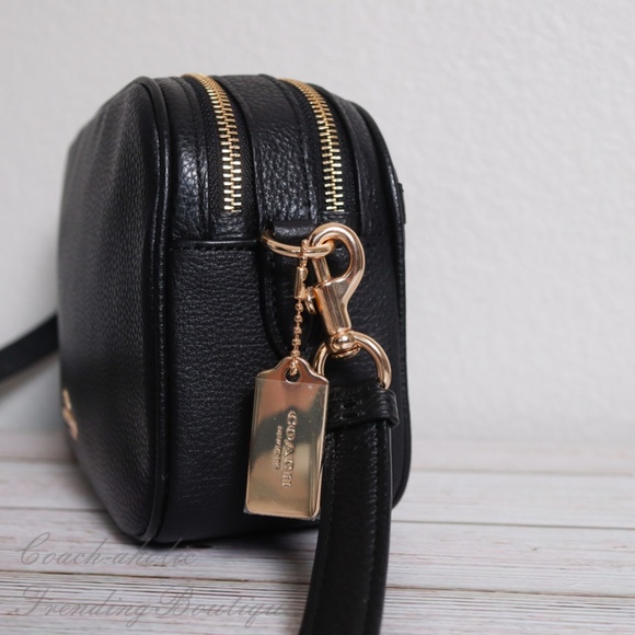 Coach Bags Nwt Coach Leather Jes Crossbody Camera Bag Black Poshmark