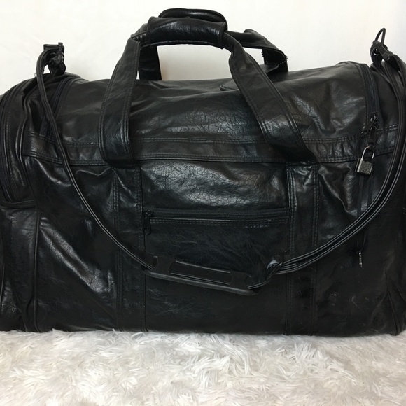 Coca Cola Bags Coke Nascar Black Leather Travel Bag
