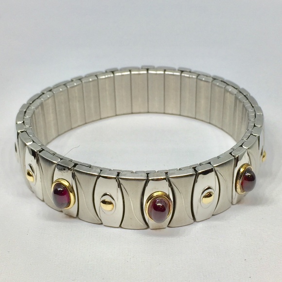 Zoppini Jewelry Zoppini Stainless 8k Stretch Charm Bracelet Poshmark