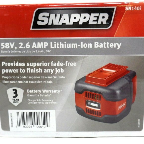 Home NEW Snapper 58V 2.6 AMP Lithium Ion Battery MultiTool