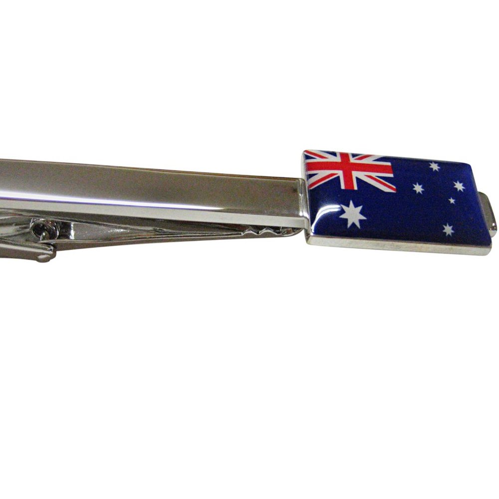 Australian Flag Square Tie Clip Gem