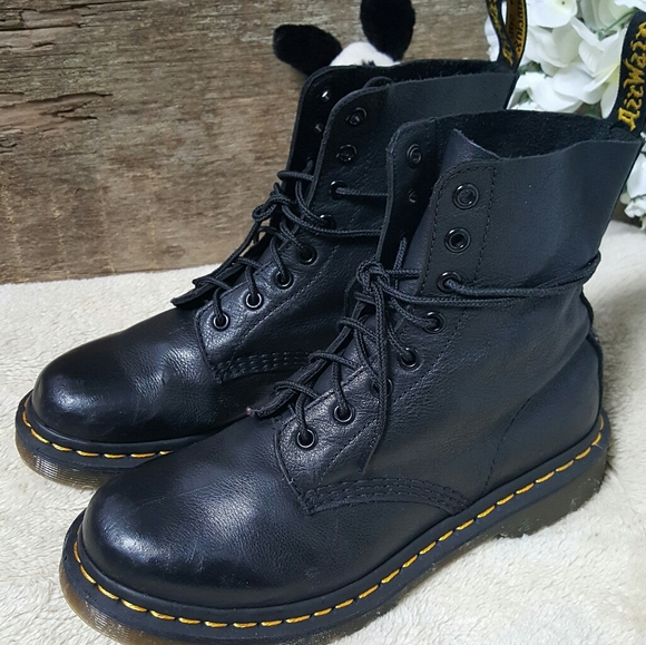 Dr. Martens Shoes Dr Martens 46 Pascal Black Leather Boots Poshmark