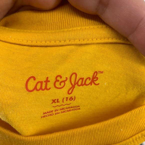 Cat & Jack Shirts & Tops Cat Jack Size L Or Xl Yellow Long Sleeve