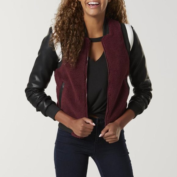 Joe Boxer Jackets & Coats Sherpa Fleece Bomber Jacket From Joe Boxer