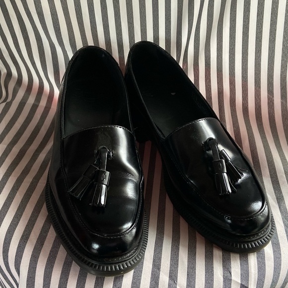 Dr. Martens Shoes Dr Marten Tassel Adrian Loafer Black Ladies 7