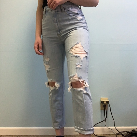 Abercrombie & Fitch Jeans Abercrombie Fitch Mom Straight Ankle Jeans