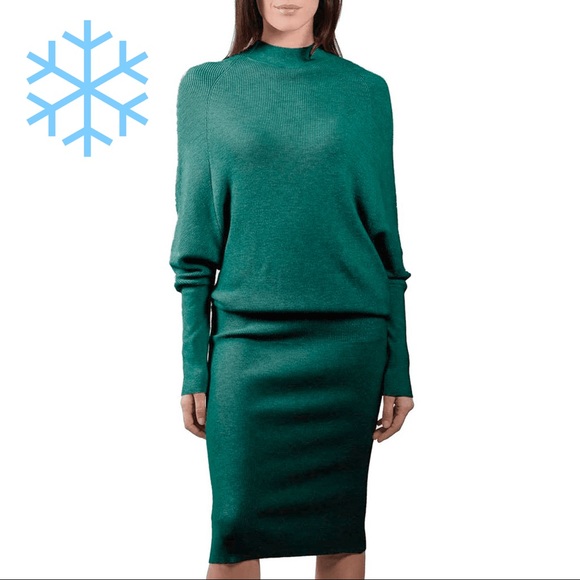Anna Cai Dresses Anna Cai Jade Green Dolman Sleeve