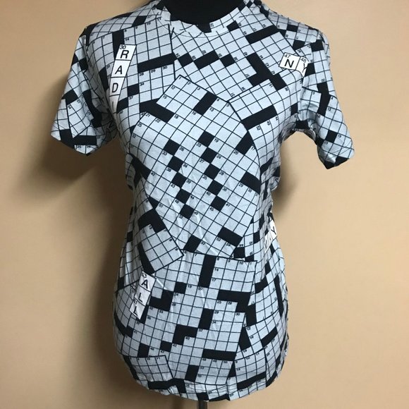 Tops | Diy Crossword Puzzle Shirt | Poshmark