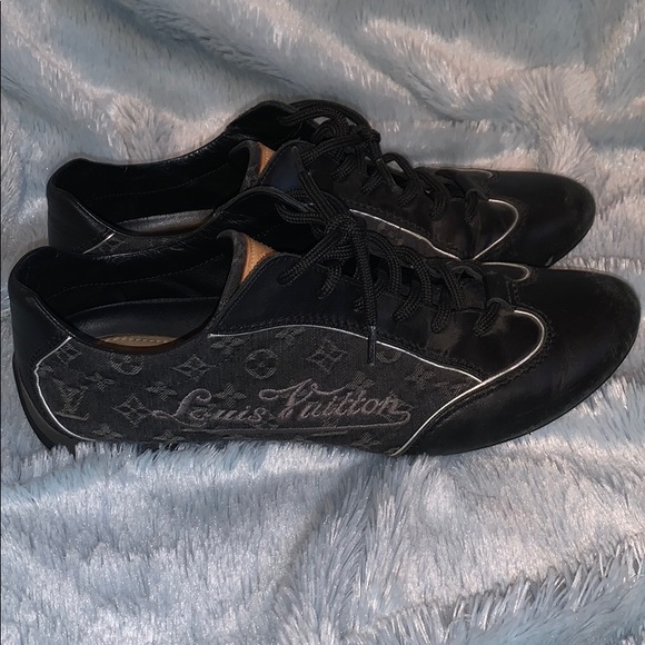 Louis Vuitton Shoes Louis Vuitton Black Canvas Monogram Walking Shoe