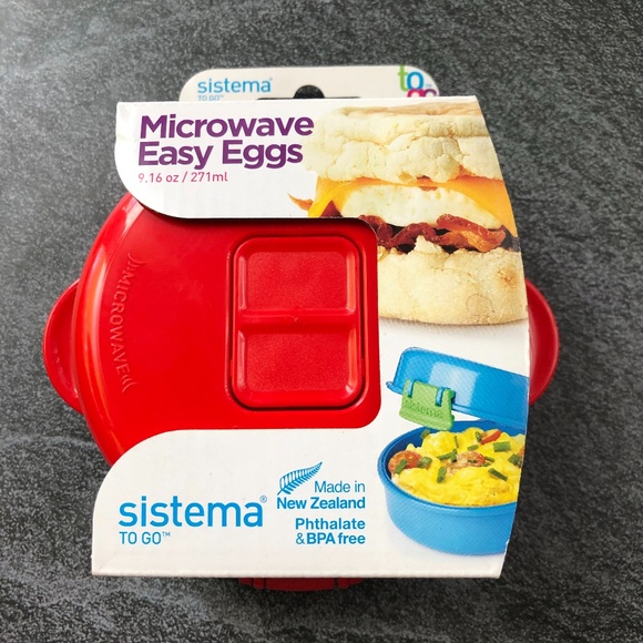 Sistema Kitchen Sistema Easy Eggs To Go Microwave Cooker Red Poshmark