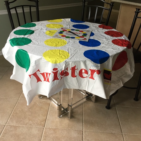 Milton Bradley Games Twister Game Mattablecloth Too Spinner Board