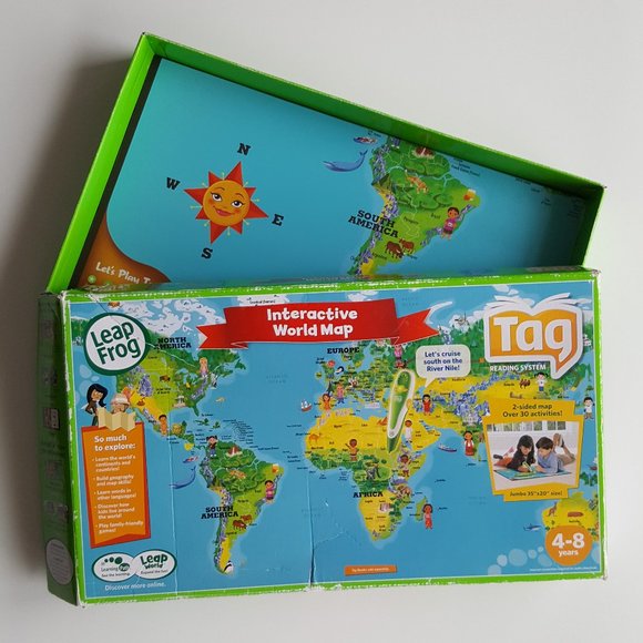 LeapFrog Toys Leapfrog Interactive World Map Tag Reading System