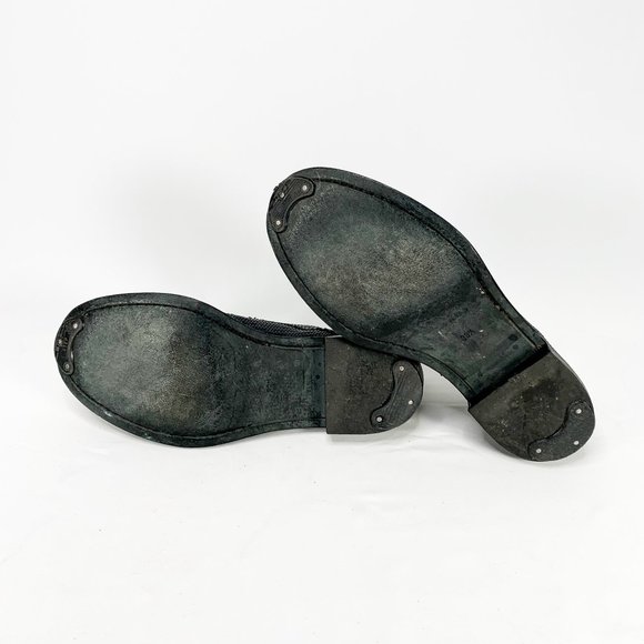 Ann Demeulemeester Shoes Ann Demeulemeester Woven Leather Derby Shoes