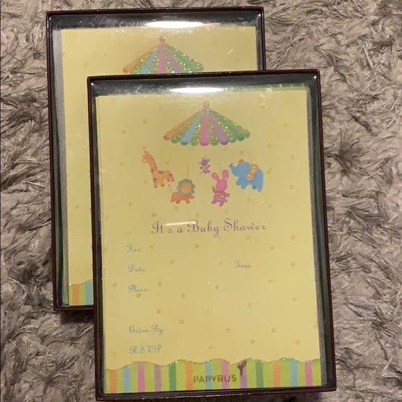 Papyrus Party Supplies Baby Shower Invitations 2 Packs Poshmark