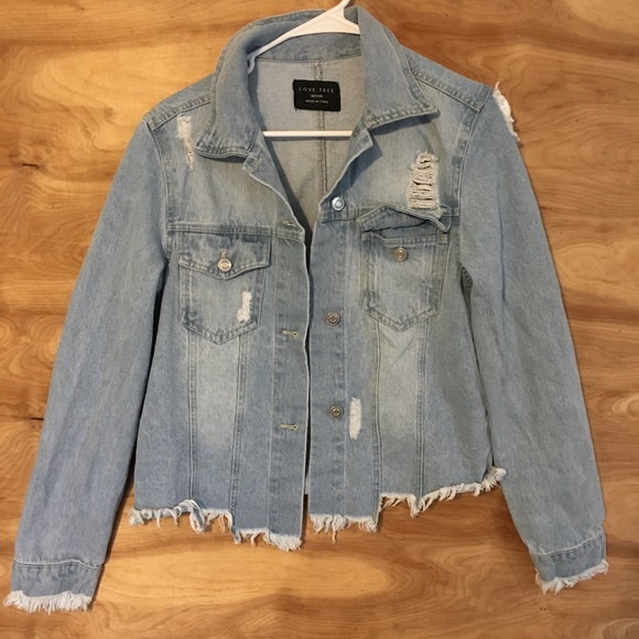Love Tree Jackets & Coats Love Tree Denim Jean Jacket Womens Medium