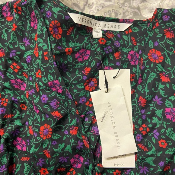 Veronica Beard Dresses Veronica Beard Lasanna Black Floral Print