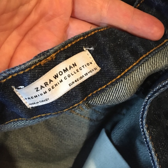 Zara Jeans Zara Vintage Straight Jeans Selvedge Cuff Dark Poshmark