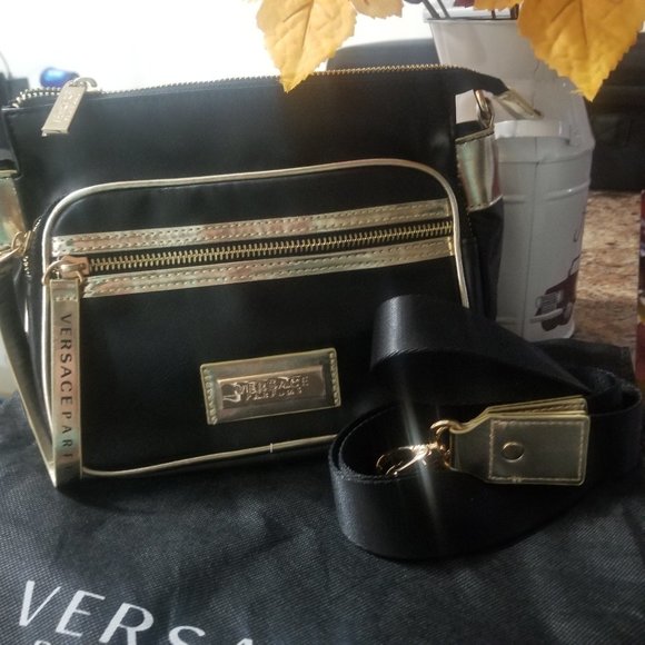 Versace Bags Black Versace Parfums Crossbody Bag Ltddust Bag Poshmark