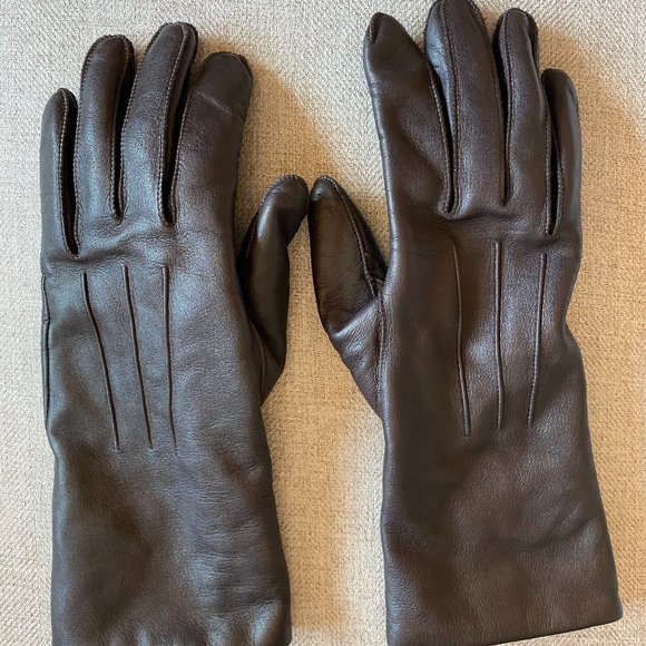 Coach Accessories Coach Leather Gloves With Cashmere Lining Poshmark