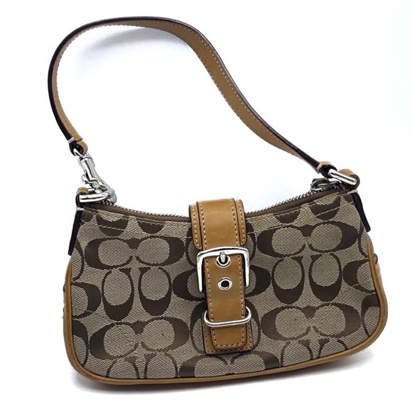 Coach Bags Coach Mini Shoulder Bag With Leather Accents Poshmark