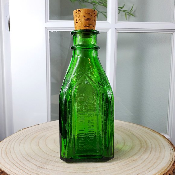 Accents Chief Wahoo Electric Tonic Green Glass 8 Bottle Poshmark