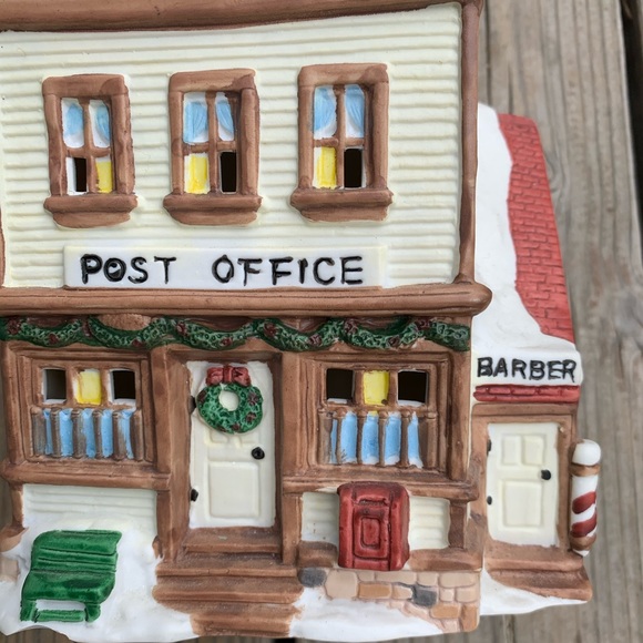 Holiday Christmas Village Lighted Post Office Poshmark