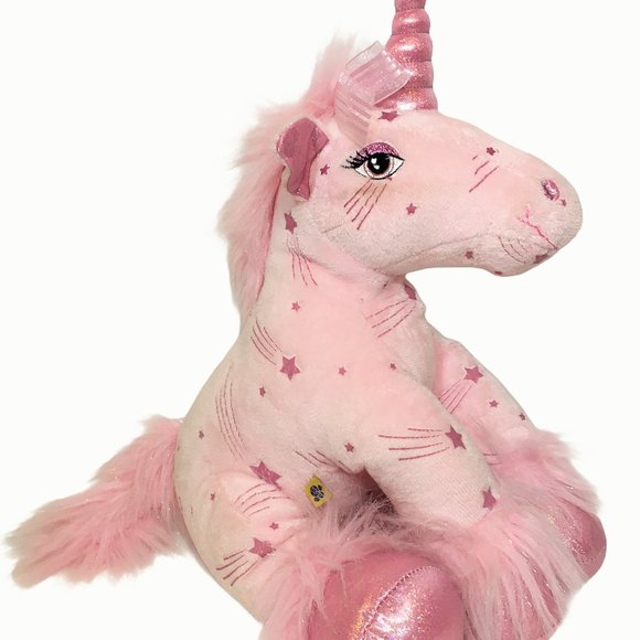 BuildABear Toys Build A Bear Pink Unicorn Plush Babw Sparkle