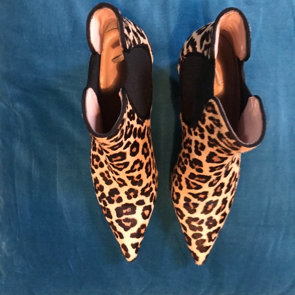 Zara Shoes Zara Woman Chelsea Leopard Print Bootie Size 5 Poshmark