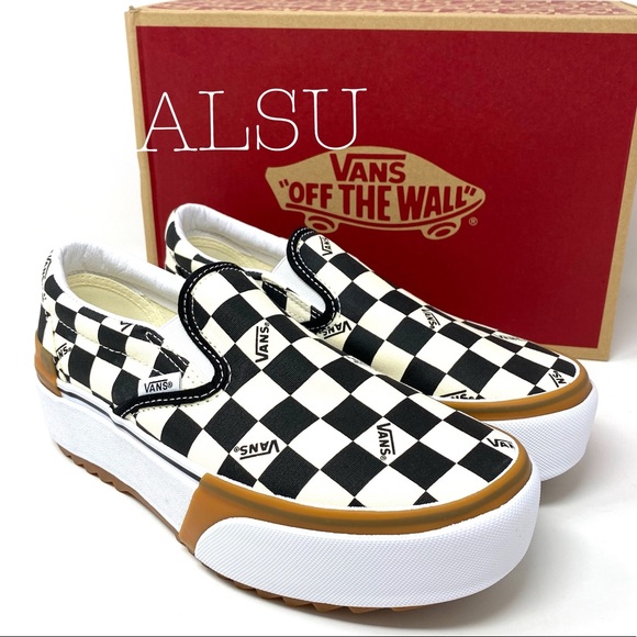 Vans Shoes Vans Classic Slip On Platform Checkerboard Womens Poshmark