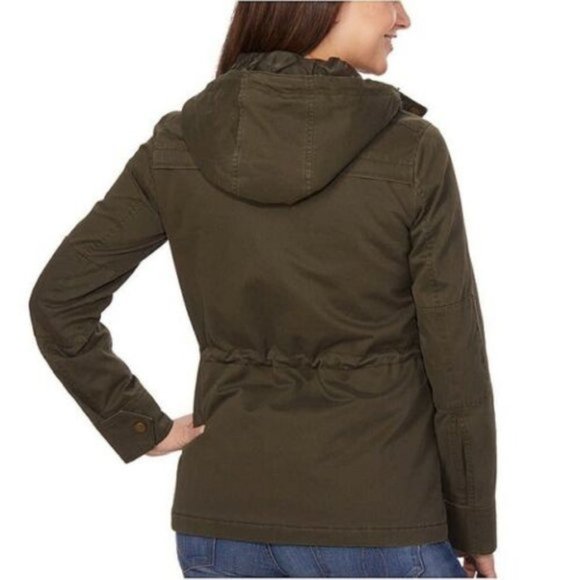Lucky Brand Jackets & Coats Lucky Brand Hooded Anorak Twill Jacket