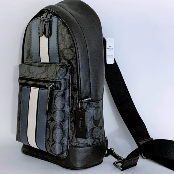 Coach Bags Coach West Pack Signature W Varsity Stripe Nwt Poshmark