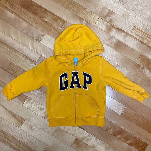 GAP Factory Shirts & Tops Yellow Gap Hoodie Zip Up Poshmark