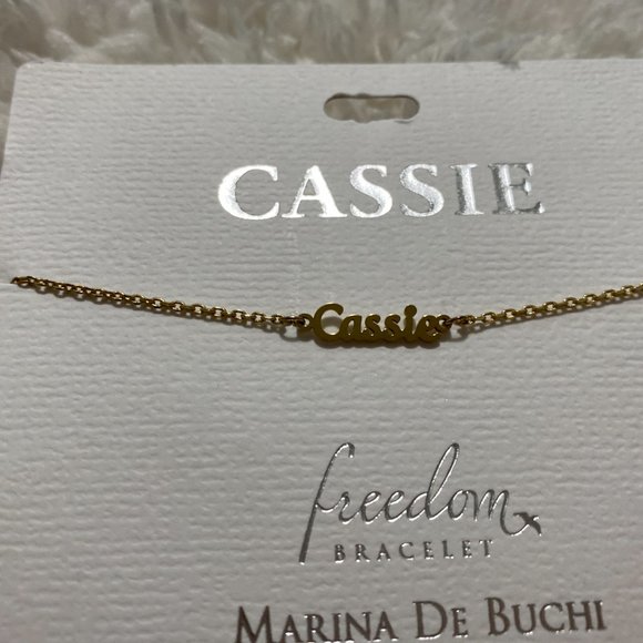 Marina de Buchi Jewelry Cassie Name Freedom Bracelet Marina De Buchi